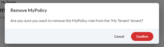 Delete policy
