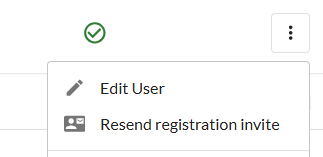 Resend invite